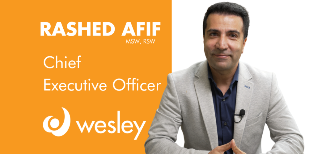 Rashed Afif, MSW, RSW, Chief Executive Officer, headshot.